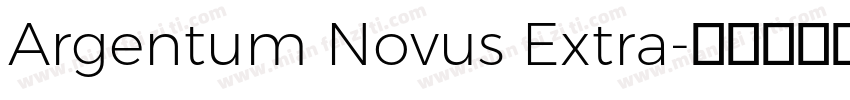 Argentum Novus Extra字体转换